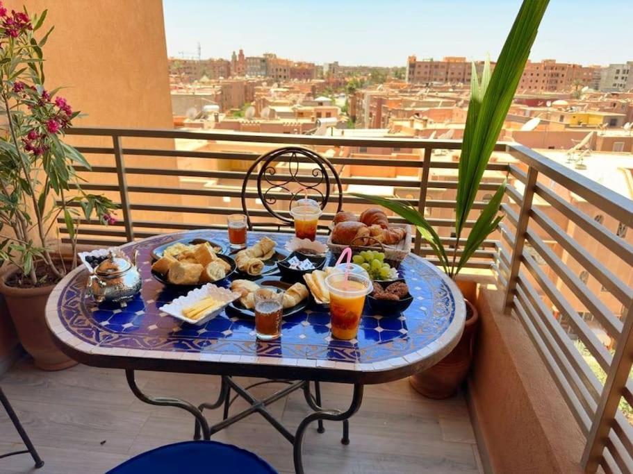 Appart Majorelle Terrasse Wifi Centre Ville Marrakesh Buitenkant foto