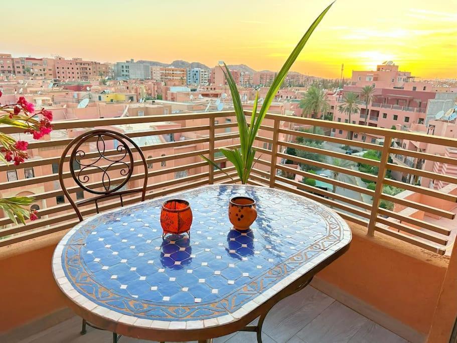 Appart Majorelle Terrasse Wifi Centre Ville Marrakesh Buitenkant foto