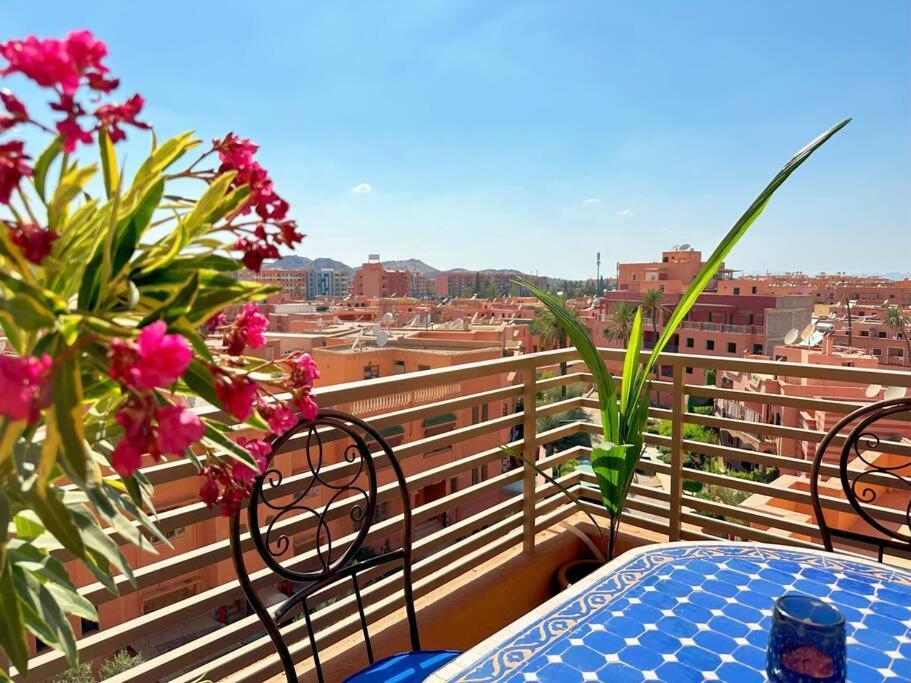 Appart Majorelle Terrasse Wifi Centre Ville Marrakesh Buitenkant foto